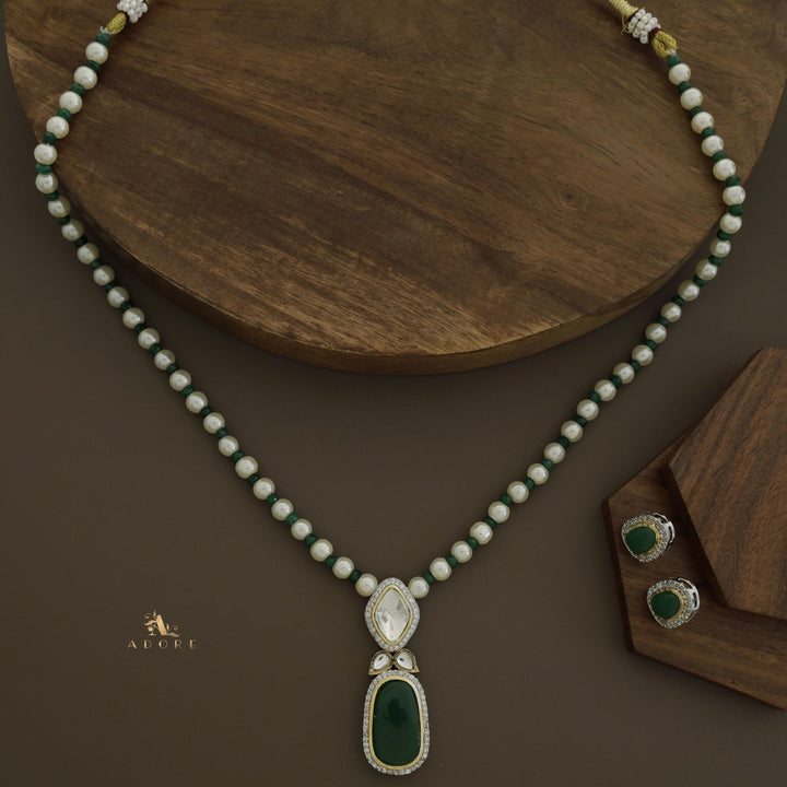 Muhurat Polki Kundan Neckpiece With Earring