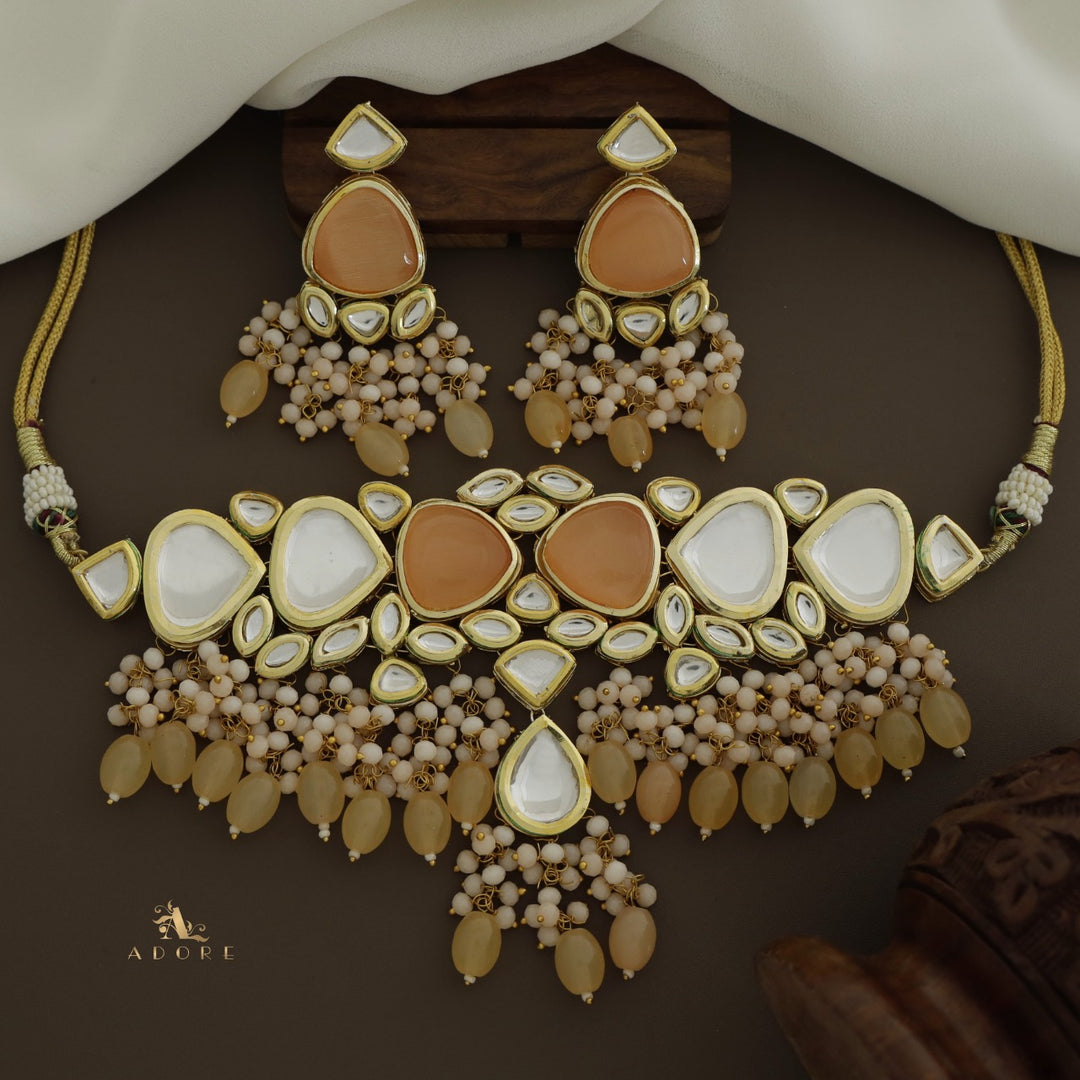 Mehanaz Kundan Choker With Earring