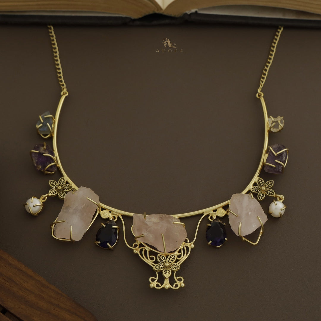 Vidur Raw Stone Pearl Neckpiece