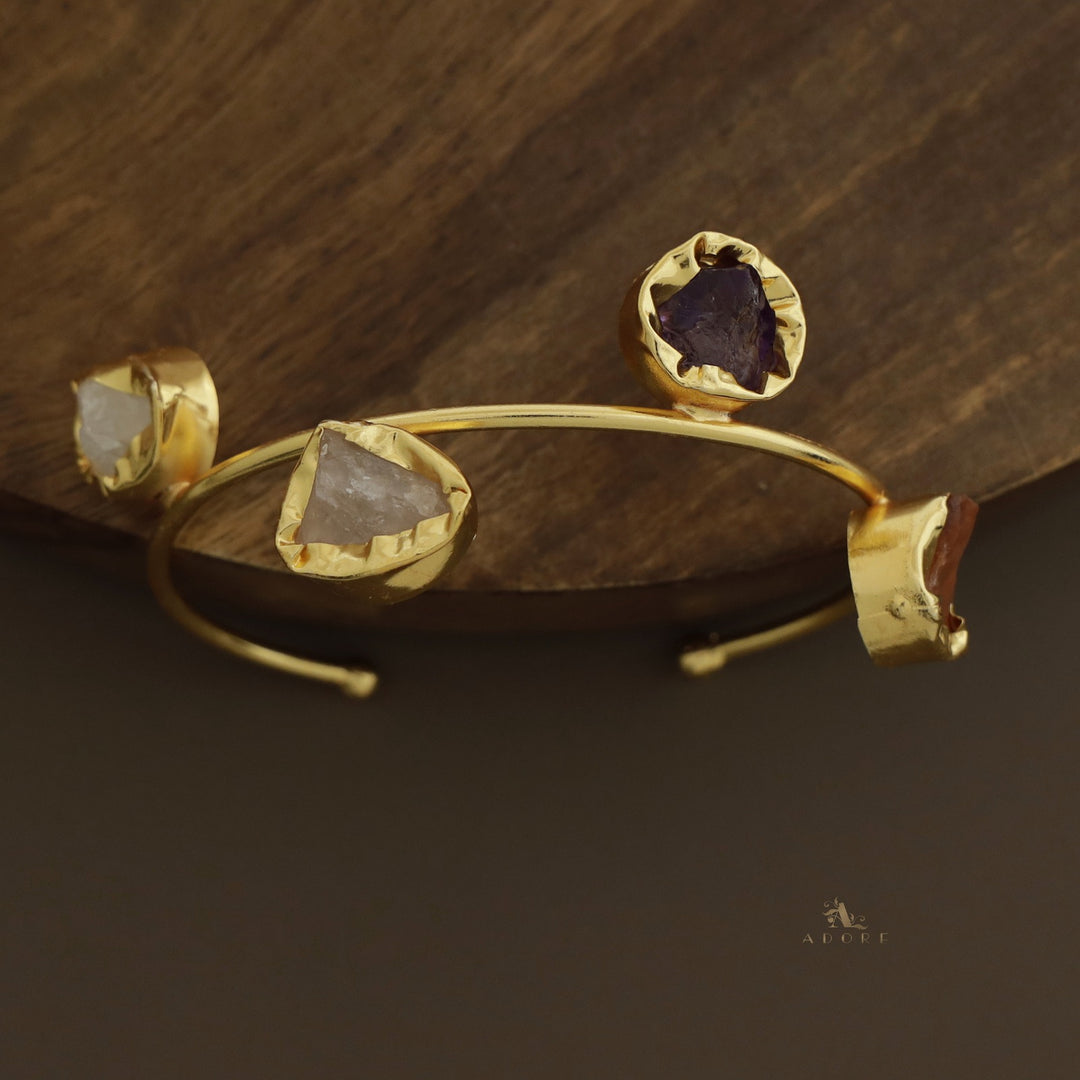 4 Raw Stone Kaveri Bracelet (Colour Option)