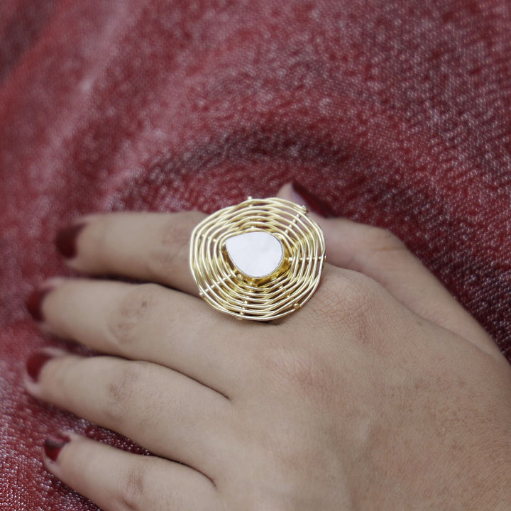 Tillie Glossy Drop Handmade Ring