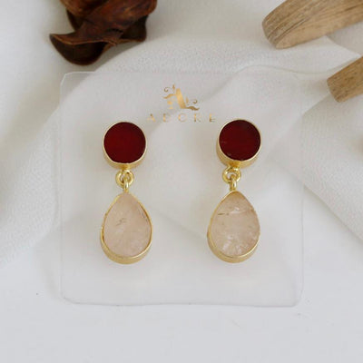 Multicolour Circle And Drop Earring