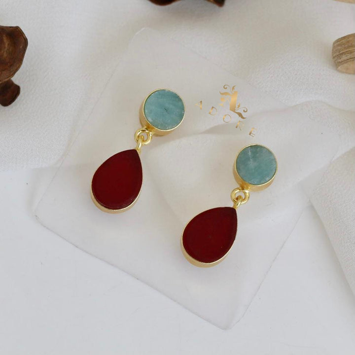 Circle And Drop Earring