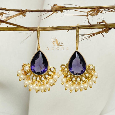 Rain Drop With Pearl Earring