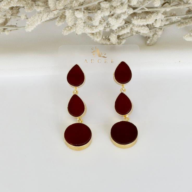 Raw Stone Jyothi + Chakra Earring