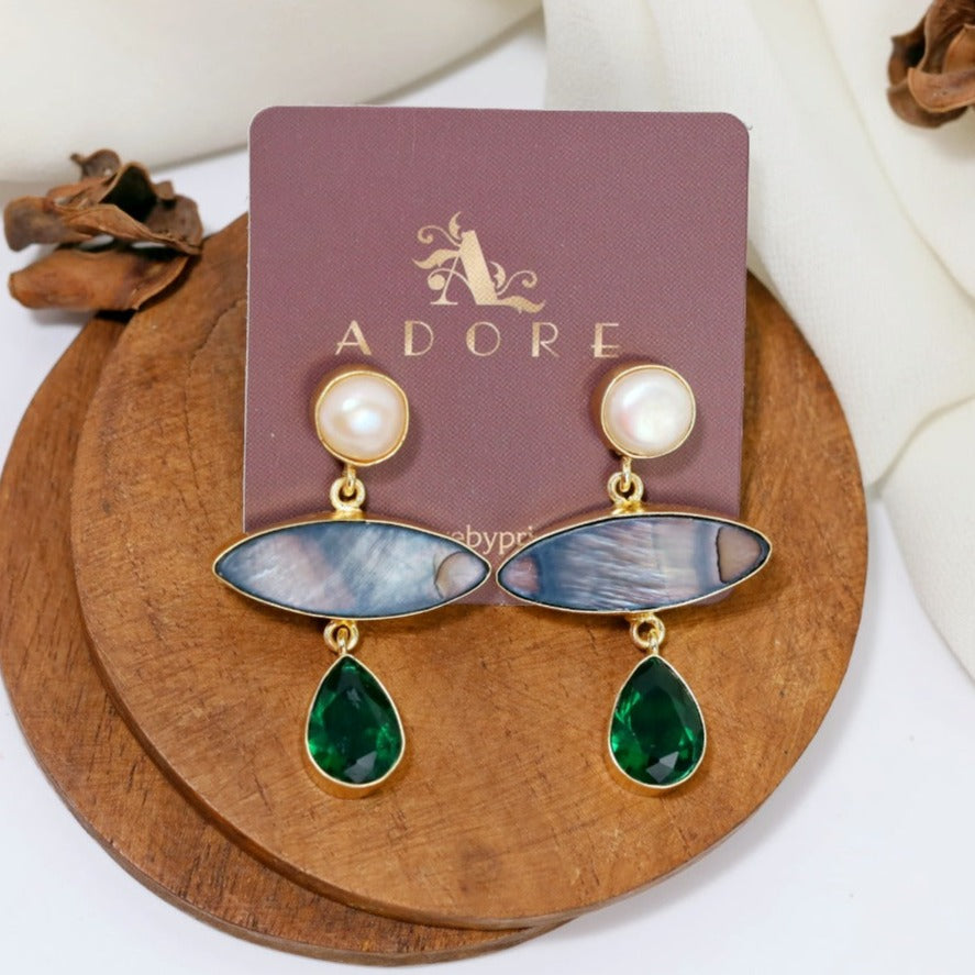 Abalone Eye Earrings (Colour Options)