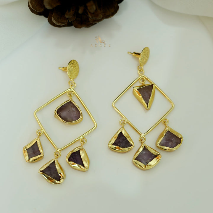 Raw Stone Adabel Tulip Earring (Colour Options)