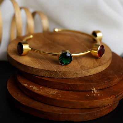 Multicolour 4 Stone Adjustable Bracelet (Colour Options)
