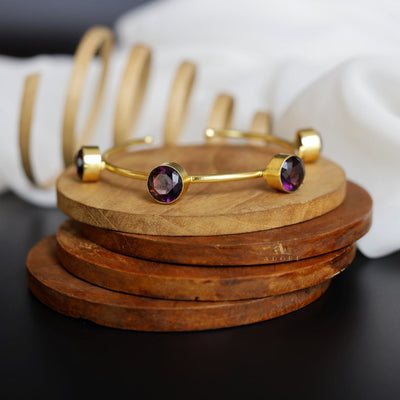 Multicolour 4 Stone Adjustable Bracelet (Colour Options)