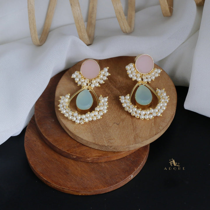 Adore - Raw Stone Angelic Earrings (Colour Options)