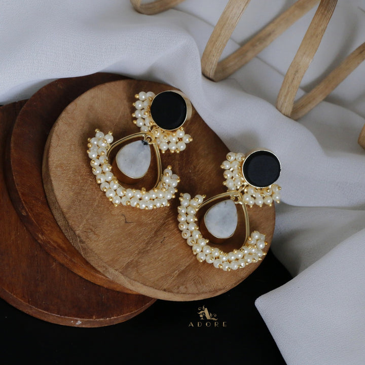 Adore - Raw Stone Angelic Earrings (Colour Options)