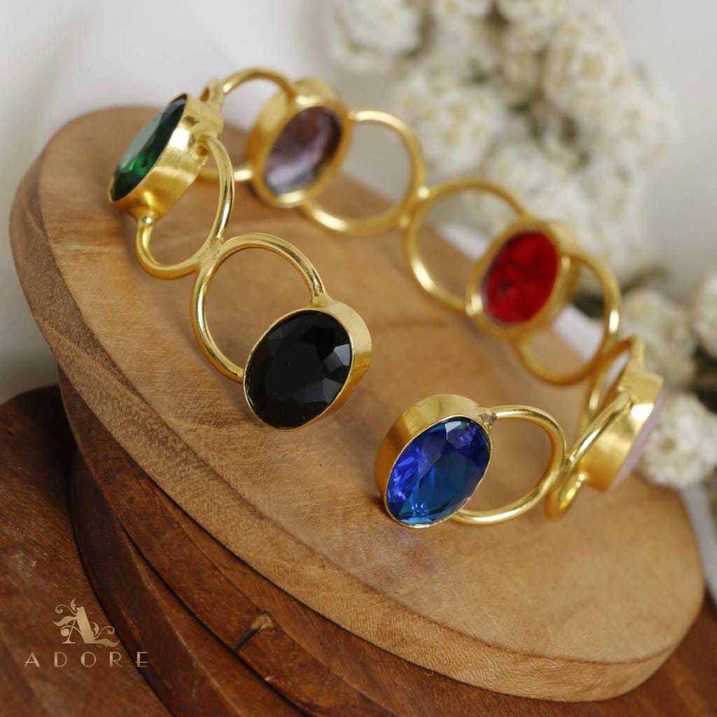 Multicolour Emmeline 6 Stone Bracelet (Colour Option)