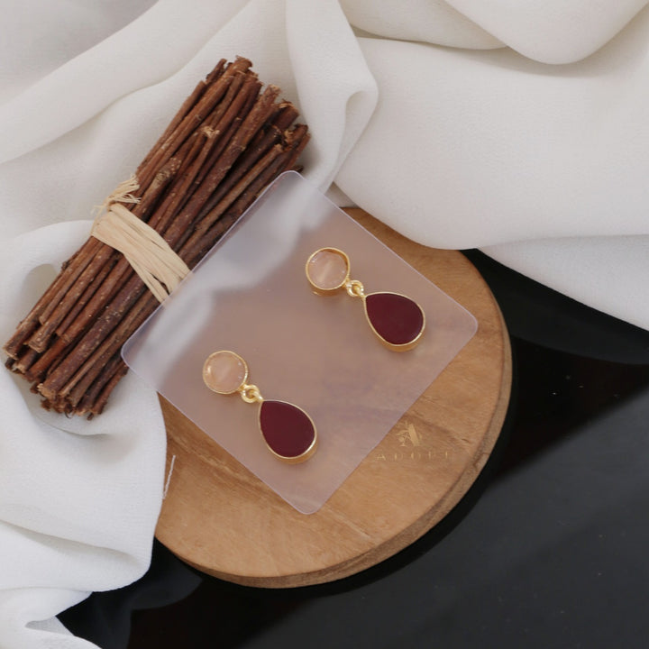 Circle And Drop Earring