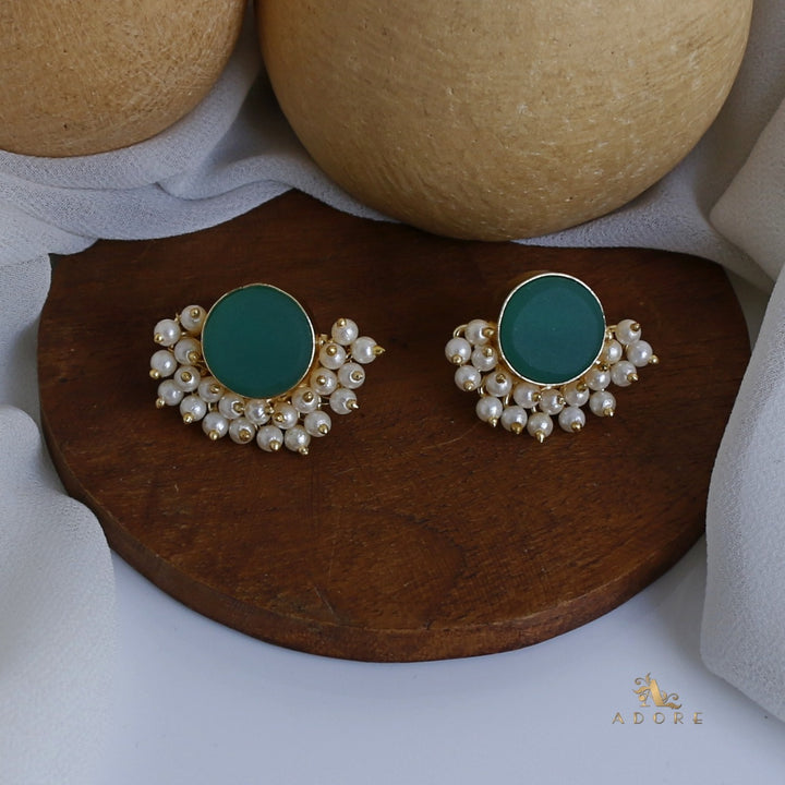 Half Pearls Stud