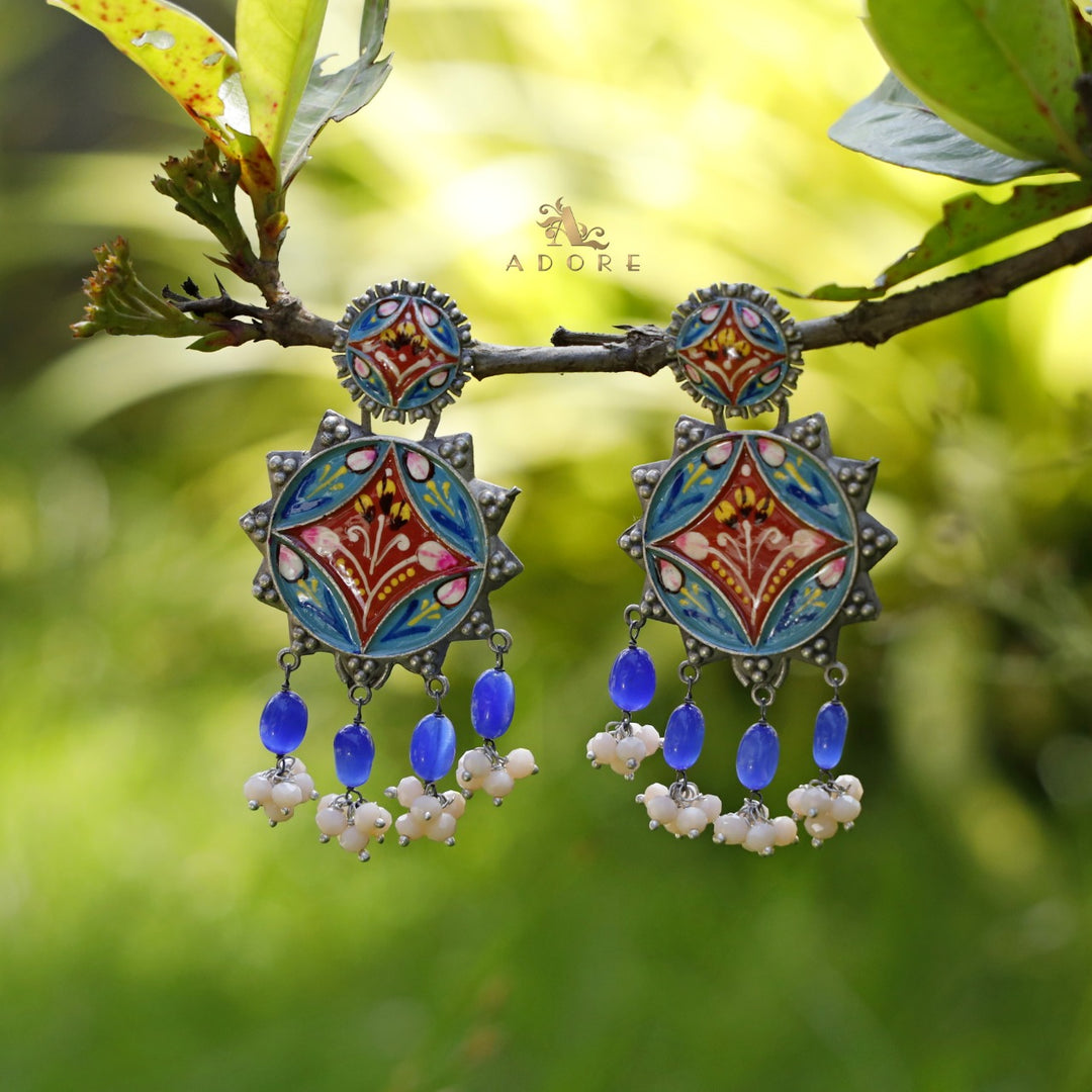 Hand Painted Rohitha Earring