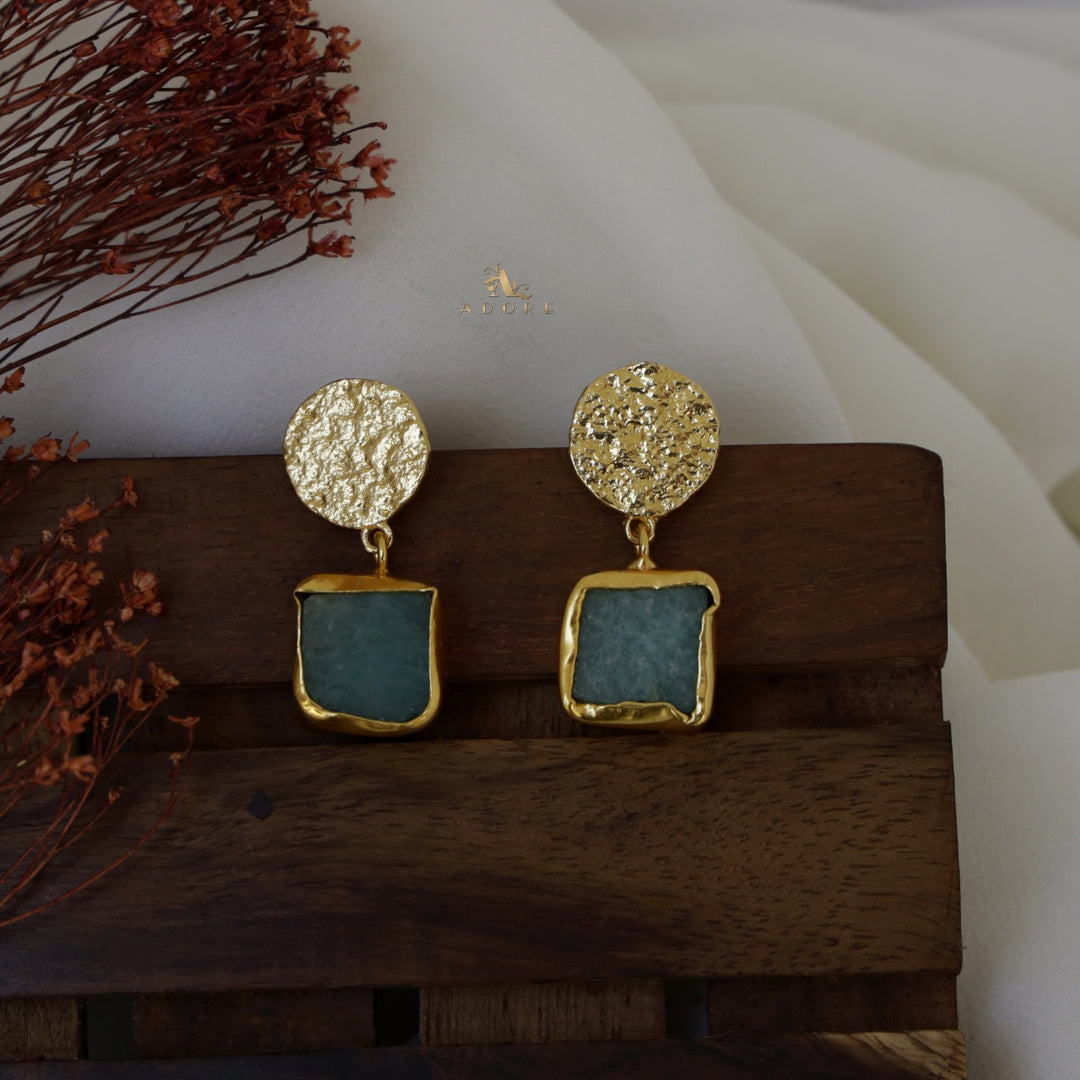 Zeeba Raw Stone Earring