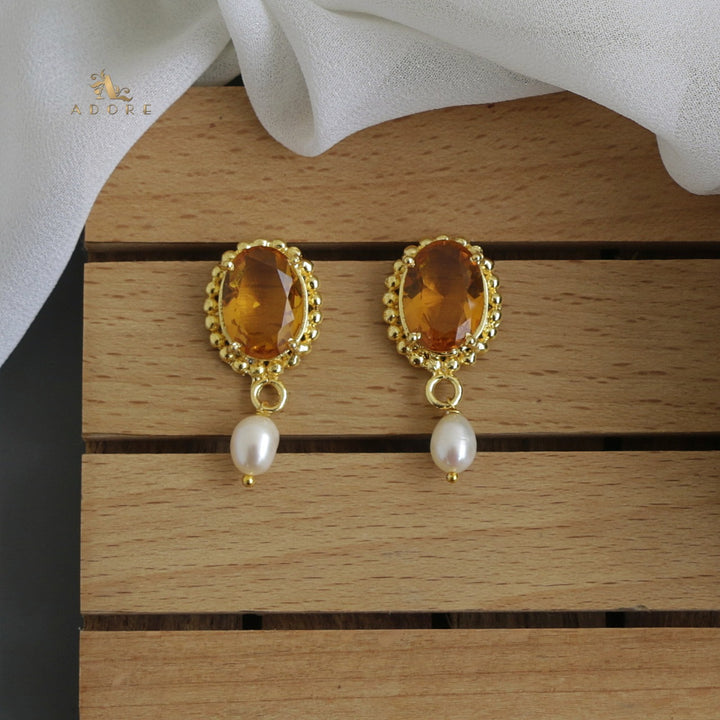 Goldi Glossy Oval Earring