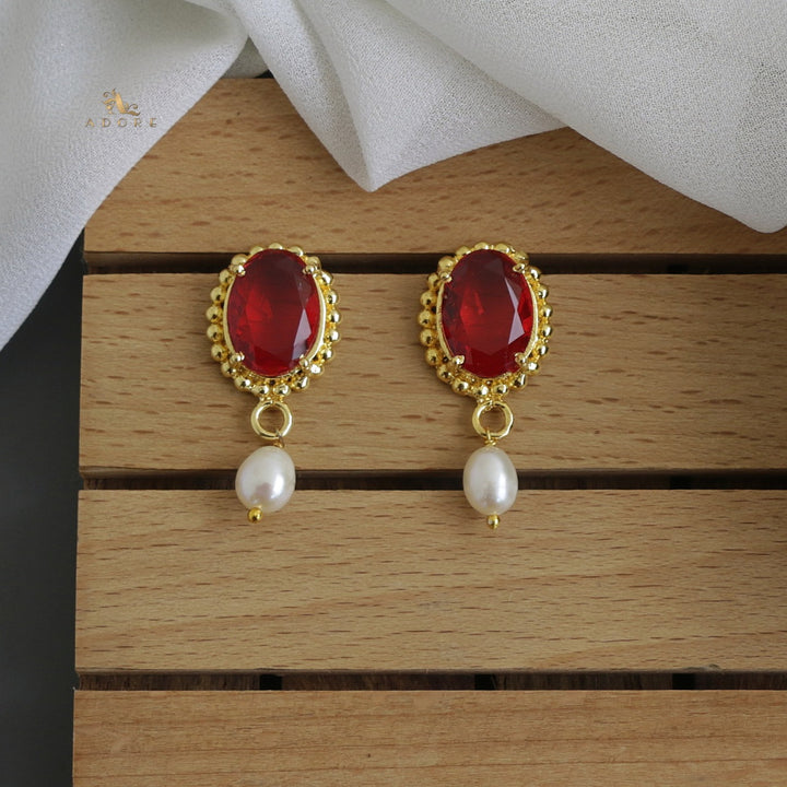 Goldi Glossy Oval Earring
