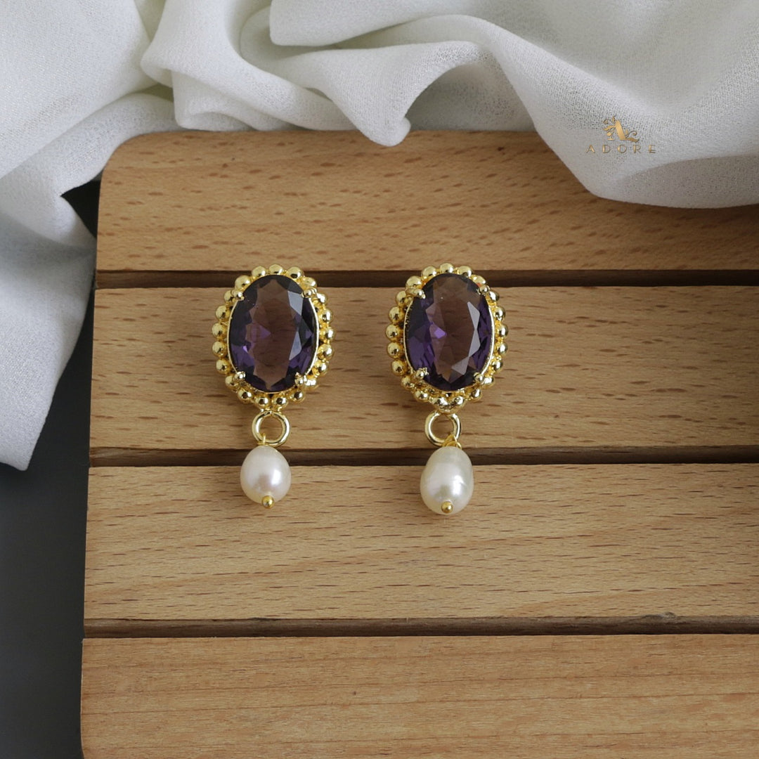 Goldi Glossy Oval Earring