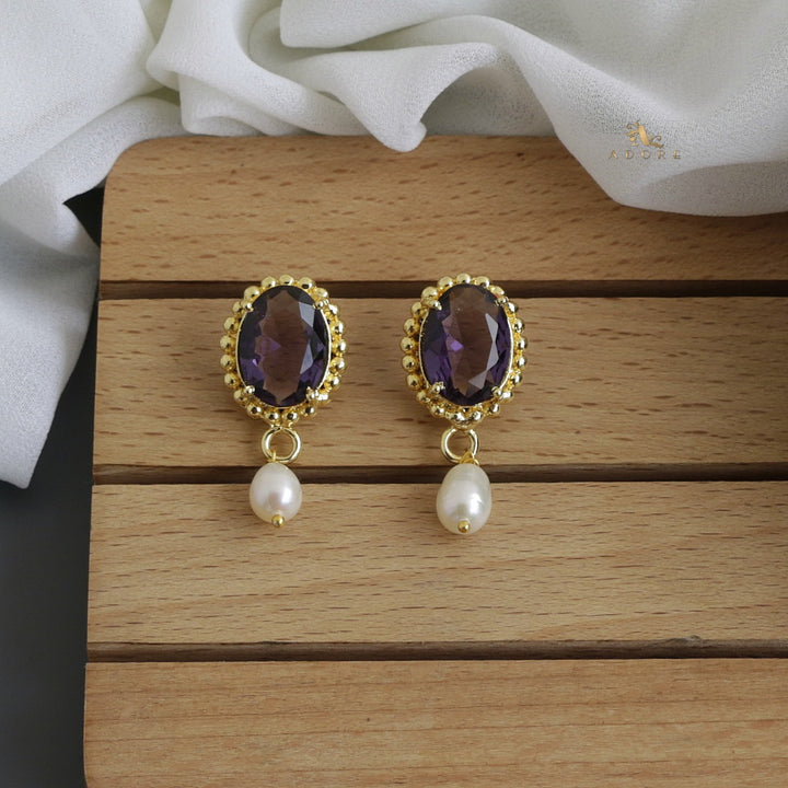 Goldi Glossy Oval Earring