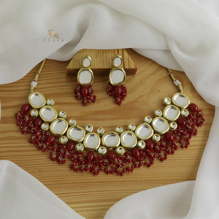 Aahyaana Kundan Choker With Earring