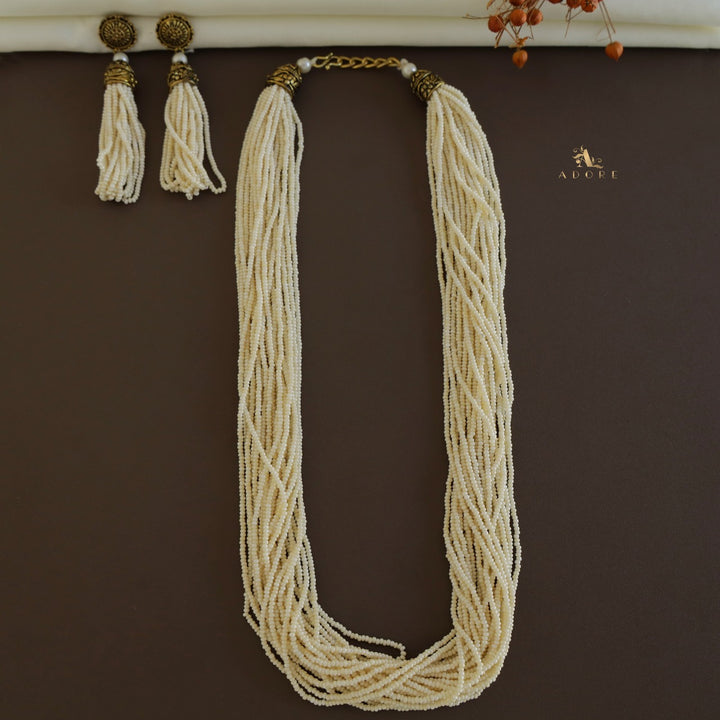 Nishka Long Neckpiece With Earring