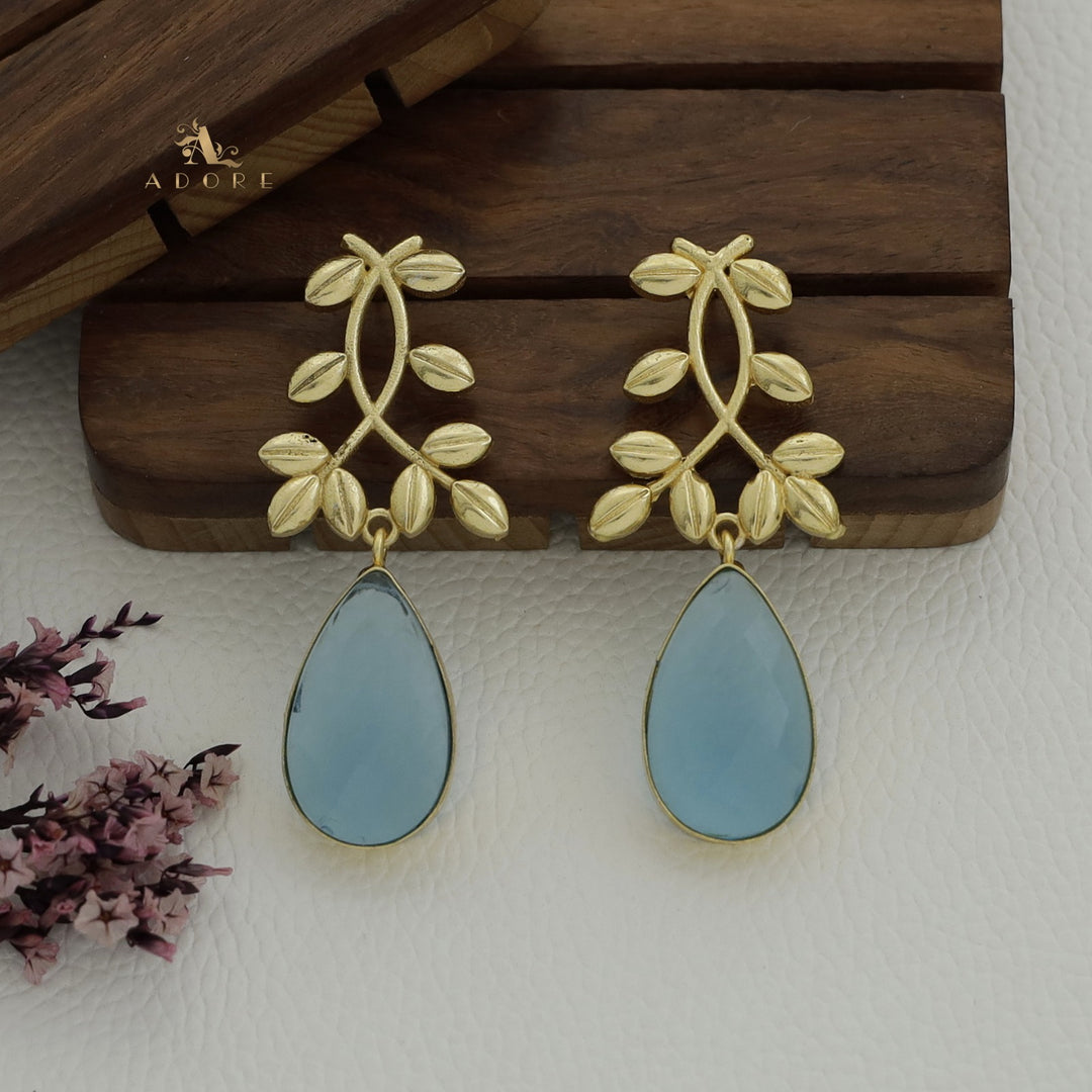 Alyssa Flower Leaf Earrings