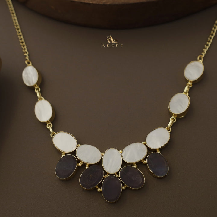 Callum MOP + Raw Stone Neckpiece