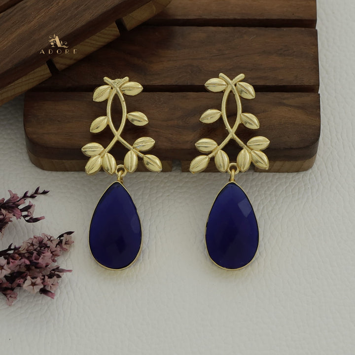 Alyssa Flower Leaf Earrings