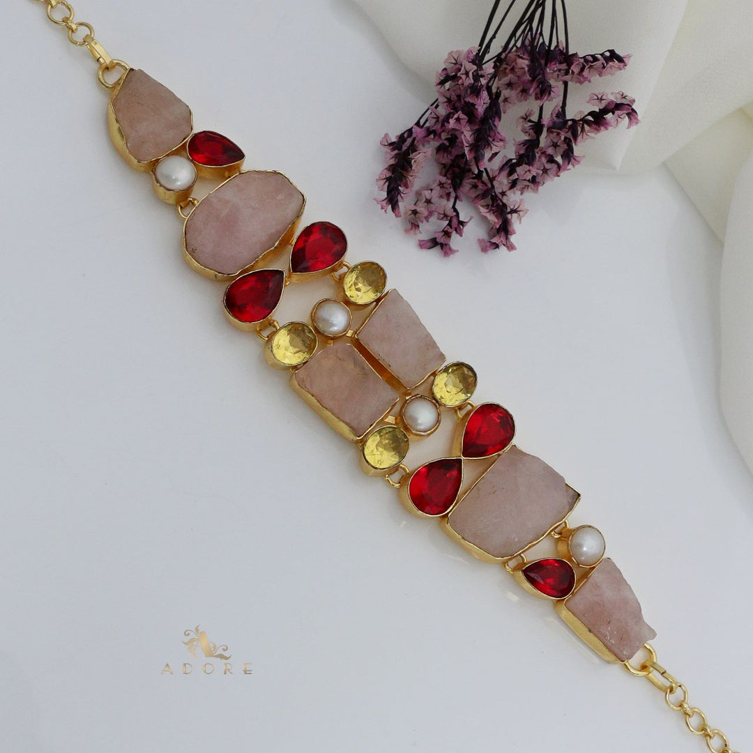Dario Rose Quartz Choker
