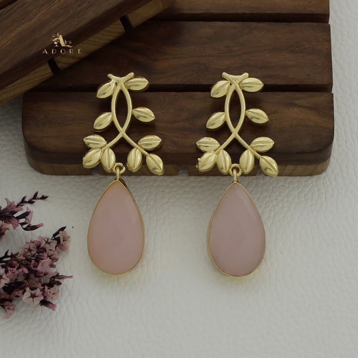 Alyssa Flower Leaf Earrings